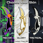 User holding Dreamplay gravity fidget knife for size reference