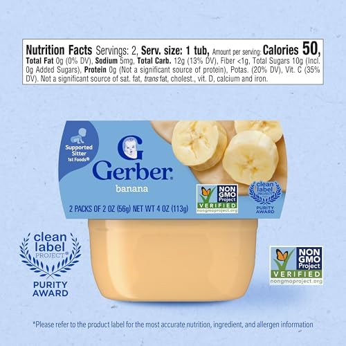 Gerber sixteen pack baby food banana flavor