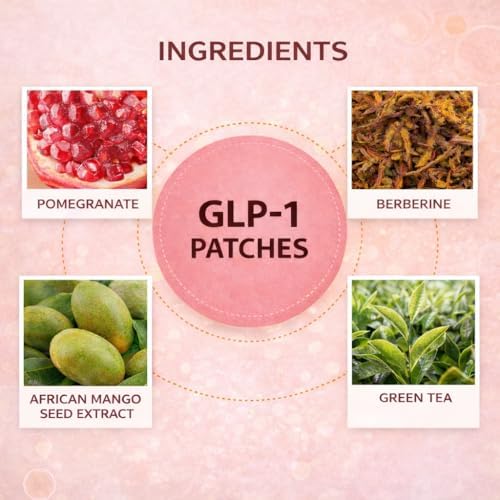 Close up of Slrvio GLP-1 wellness patches botanical ingredients