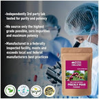 Natural prickly pear fruit powder for smoothies and dietary supplement use