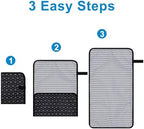 Accmor baby changing mat being placed in a diaper bag