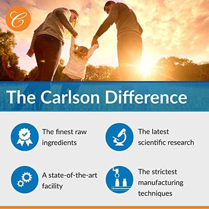 Carlson dietary supplement bottle for bone health