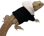 Lizard Clothes for Bearded Dragons Reptile Apparel Handmade Cotton Material Hoodies Sweater for Skin Protection Crested Gecko Chameleon (Pure Blue, Large) - Image 10