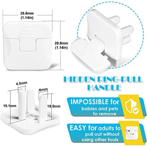 Adult hand removing Babepai outlet cover with handle