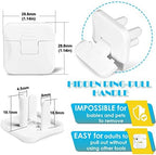 Adult hand removing Babepai outlet cover with handle