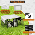 Mesh ventilation skylines on premium pet playpen sunshade