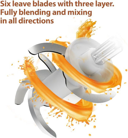 DAKONG baby essentials kit packaging showing the electric food processor alongside included silicone spoons and storage accessories.