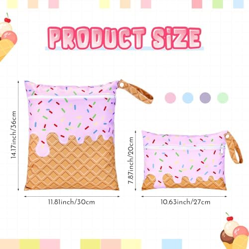 Satinior waterproof pouches for baby diapers and wet clothes