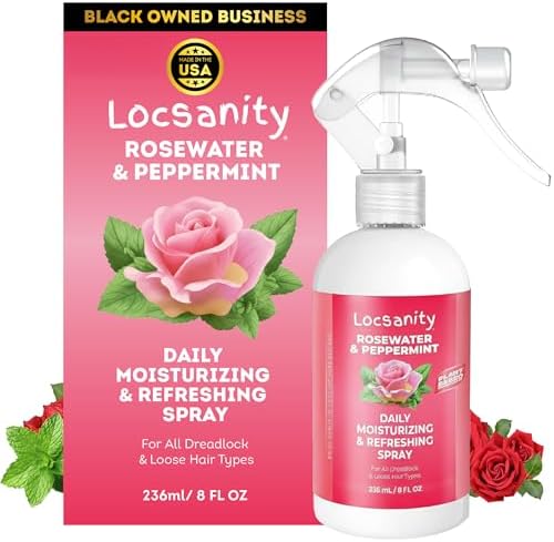 Locsanity daily moisturizing refreshing spray front view packaging