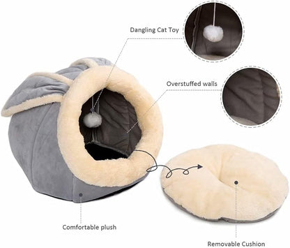 Detailed texture of the Lcybem rabbit ear cat bed