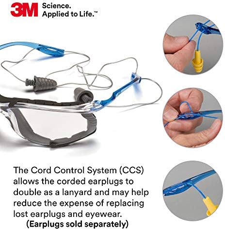 3M impact rated protective glasses package detailing certification markings