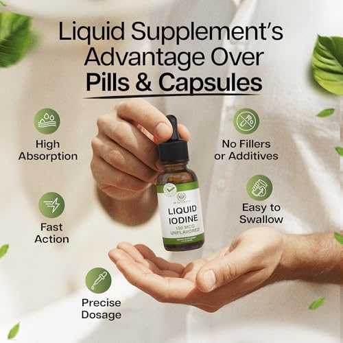 Authentic imported USA Benevolent Nourishment unflavored iodine liquid