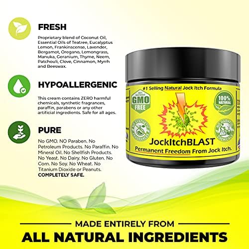 Extra strength natural skin salve jar showing ingredients list for chafing treatment