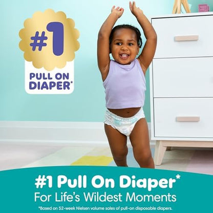 Back view of the imported Pampers packaging displaying ingredients and hypoallergenic certifications