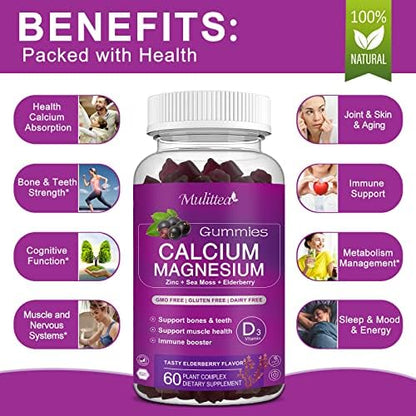 Mulittea plant based calcium gummy texture