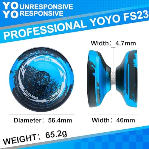 FETESNICE FS23 metal yoyo unscrewed to reveal the high speed ball bearing system