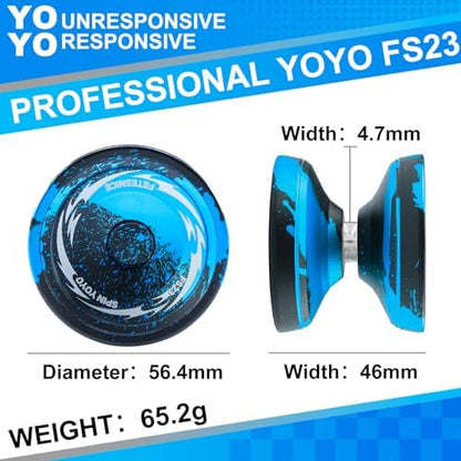 FETESNICE FS23 metal yoyo unscrewed to reveal the high speed ball bearing system
