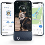 Tractive Cat GPS tracker attached to a safety collar
