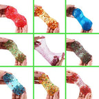 Byonebye premium non-toxic slime kit full set layout ideal for birthday party favors and sensory play