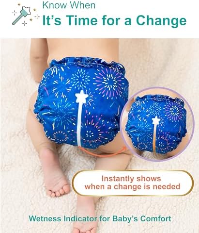 Fairywell pocket diaper showing interior and absorbent insert