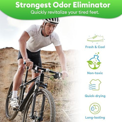 Pixiewink liquid odor eliminator formula for leather and gym shoes.