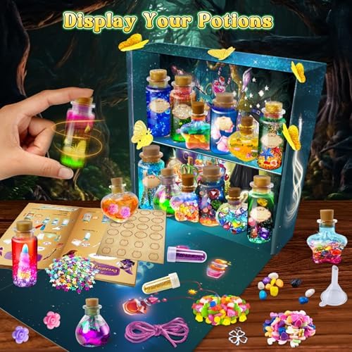 Jopsheen potion set with display stand and ingredients