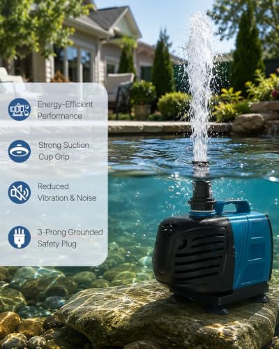 Uniclife submersible pump disassembled without tools showing easy maintenance structure