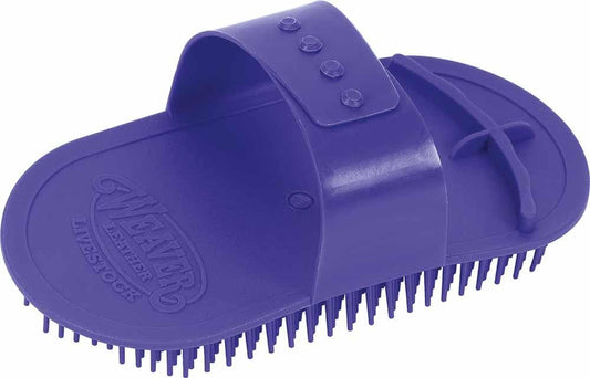 Weaver Livestock Massage Brush showing adjustable hand strap detail
