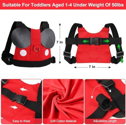Child wearing Accmor safety harness at the park
