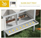 Outdoor small animal habitat raised legs detail