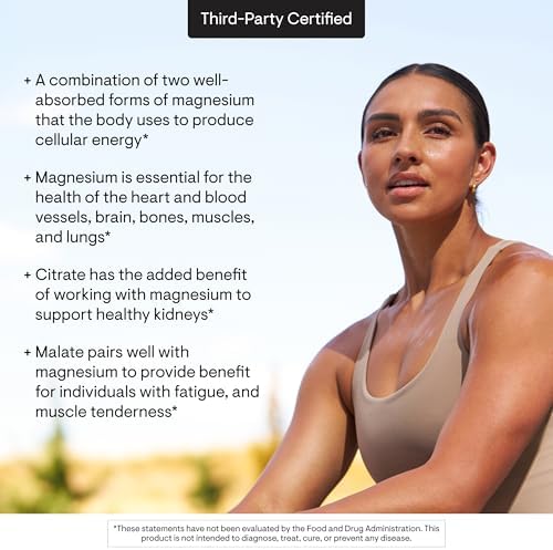 THORNE Magnesium CitraMate 90 capsules packaging showing allergen free and clean formula badges