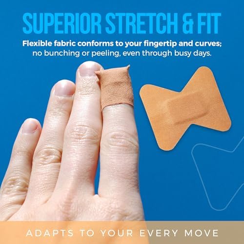 Latex free hypoallergenic fingertip dressings for sensitive skin