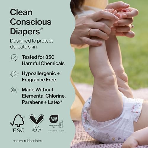 The Honest Company plant based hypoallergenic diaper box