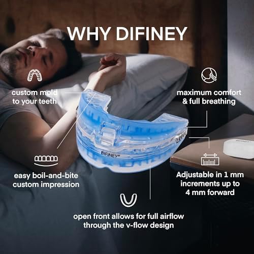Difiney anti-snore solution set with protective travel storage case.