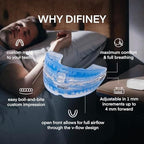Difiney anti-snore solution set with protective travel storage case.