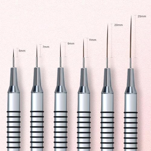 Komall metallic nail brush set in premium packaging