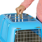 Tool free assembly pet travel carrier with locking tabs