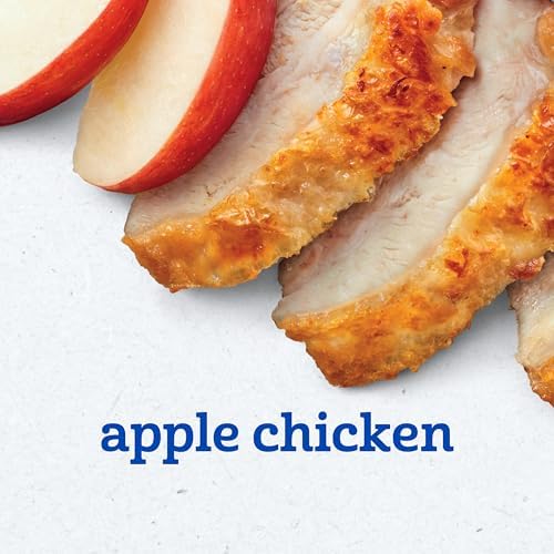 Open tub of Gerber Stage 2 Apple Chicken puree