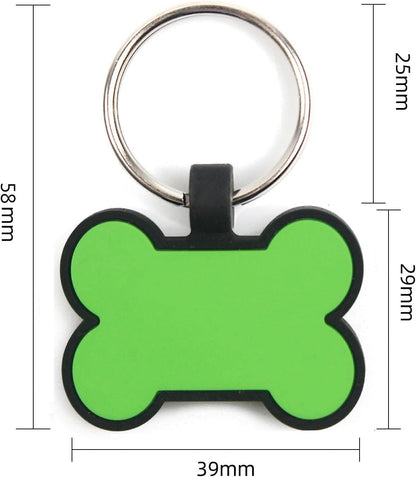 EDSG flexible lightweight custom pet ID tag with split ring