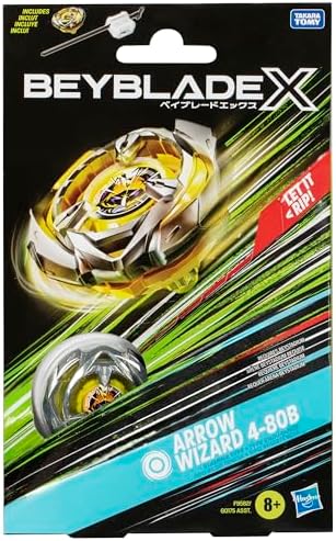 Beyblade X Arrow Wizard 4-80B Starter Pack Set with Stamina Type Right-Spinning Top and Launcher; Battling Top Toys for 8 Year Old Boys and Girls - Image 5