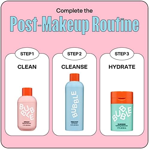 Bubble Skincare Wipe Out Makeup Remover lifestyle shot with cotton pads