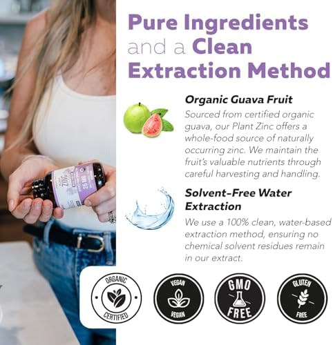 Triquetra Health non-GMO plant-based zinc vitamins for daily antioxidant support