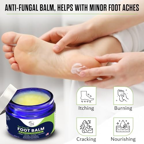 Foot Cure made in USA antifungal cream packaging with ingredient highlights