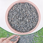 Grey river stones for succulent pot drainage and decoration