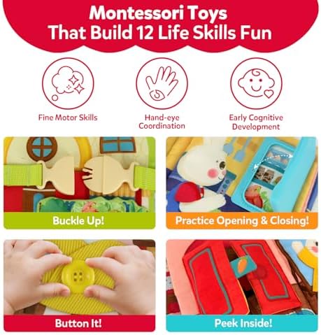 CuteZone soft activity book with attached bunny toy
