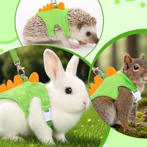 YBEATY small animal harness packaging contents including the green geometric vest and durable walking rope