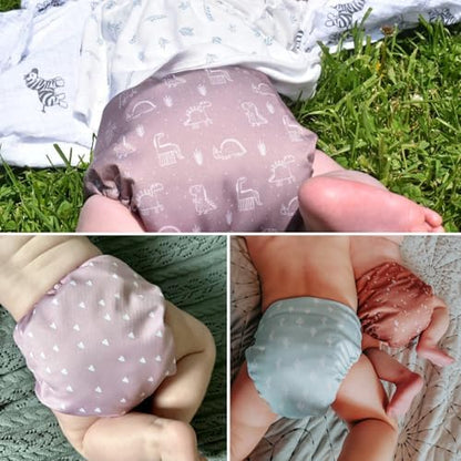 Interior view of Mama Koala diaper showing Athletic Wicking Jersey lining