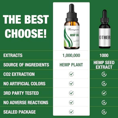 Hemyum liquid hemp extract drops for stress and sleep