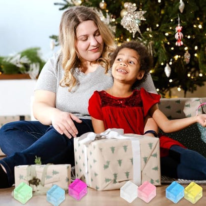 Authentic Sketsia imported stress cubes package contents highlighting twenty-four vibrant colorful pieces.