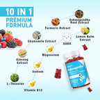 Sijigood ashwagandha L theanine gummies supplement bottle stress support herbal formula